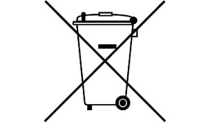 Crossed out wheeled-bin symbol